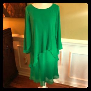 Lauren Ralph Lauren Sheer Layered Dress.